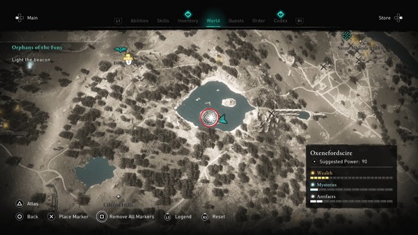 Symboles maudits Oxenefordscire AC valhalla 