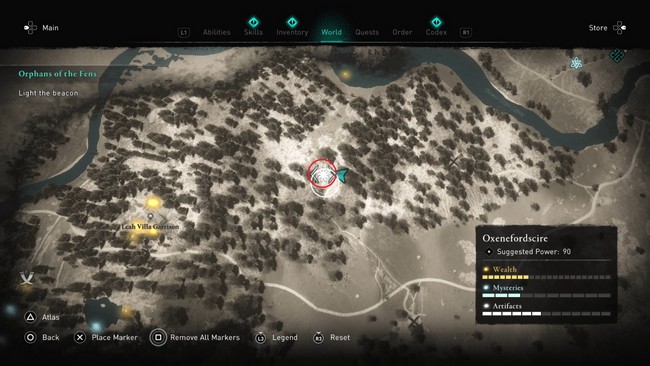 Symboles maudits d'Oxenefordscire : où trouver les emplacements dans Assassin’s Creed Valhalla