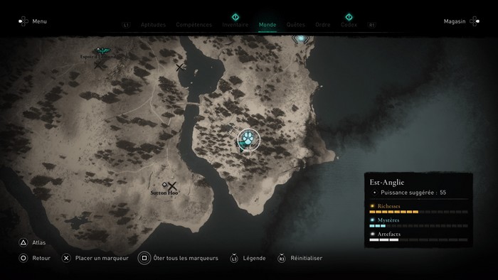 emplacement Dogue noir Assassins Creed Valhalla