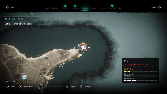 emplacements Symboles maudits Cent 