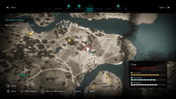 emplacements Symboles maudits Cent dans Assassin’s Creed Valhalla