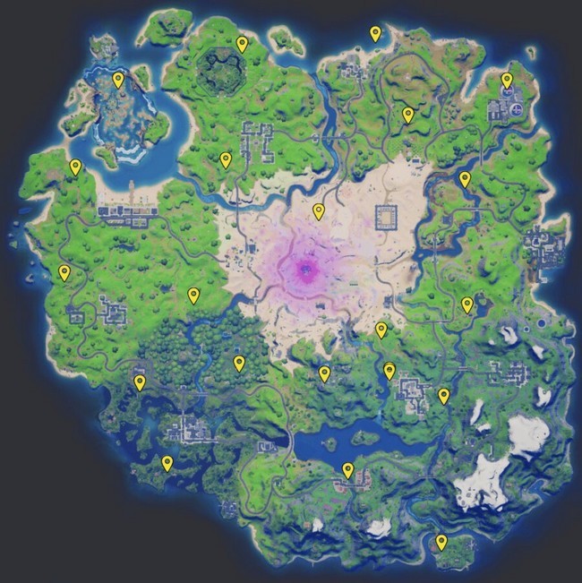 emplacements des gardes IO dans Fortnite