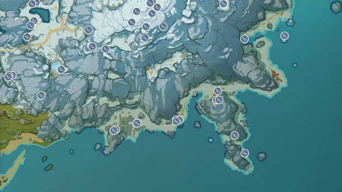 Emplacements des minerais d'argétoile à la Grotte Luminétoile