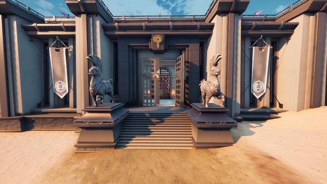 statues de pierre en Colossal Colesium dans Fortnite