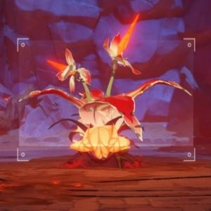 Arbre enflammé une photo de créature rouge dans Genshin Impact