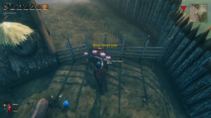 Chaque fois que vous le nourrissez, des cœurs apparaîtront