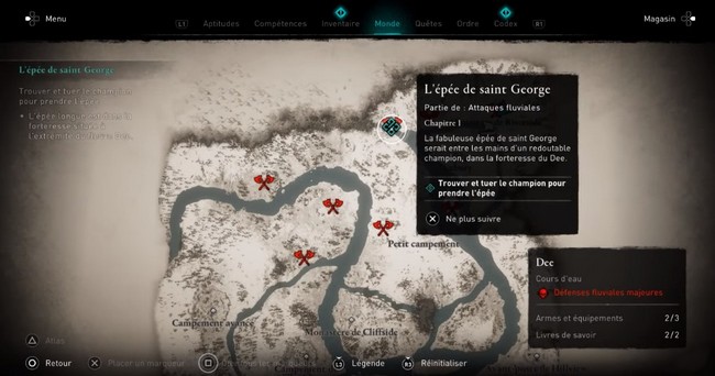 Comment compléter la quête l'épée de Saint George