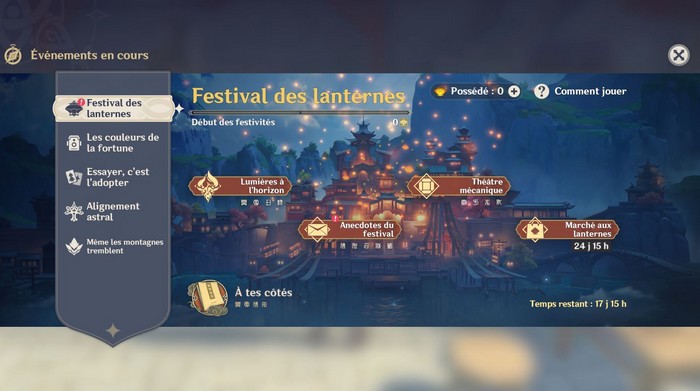 Début des festivités