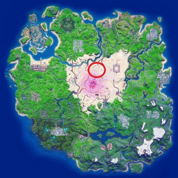 Emplacement des arbres de cristal dans Fortnite
