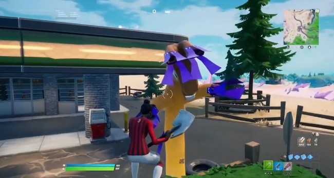 Emplacement d'un lama gonflable dans Fortnite