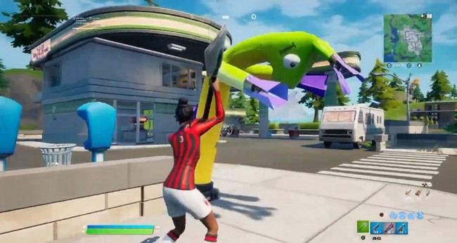 Emplacement d'un lama gonflable dans Fortnite