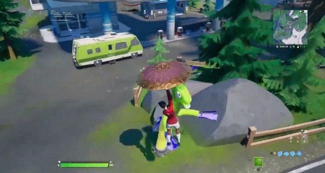 Emplacement d'un lama gonflable dans Fortnite
