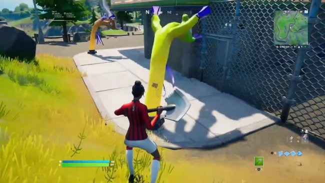 Emplacement d'un lama gonflable dans Fortnite