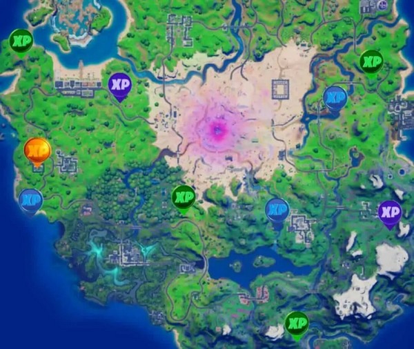 Emplacements des pièces XP semaine 11