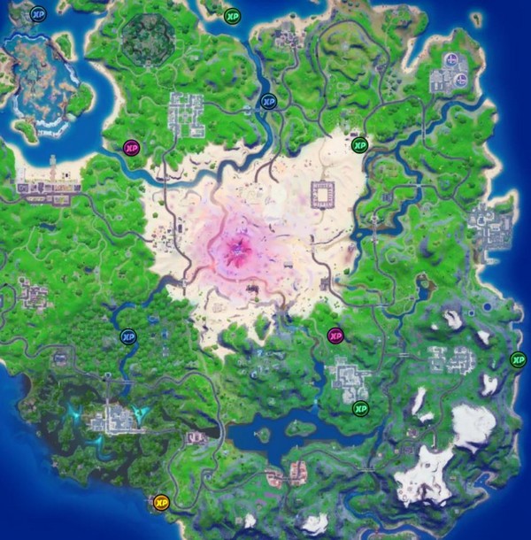 Emplacements des pièces d’XP dans Fortnite en semaine 10 saison 5