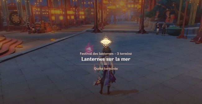 terminer la quête Lanternes sur la mer