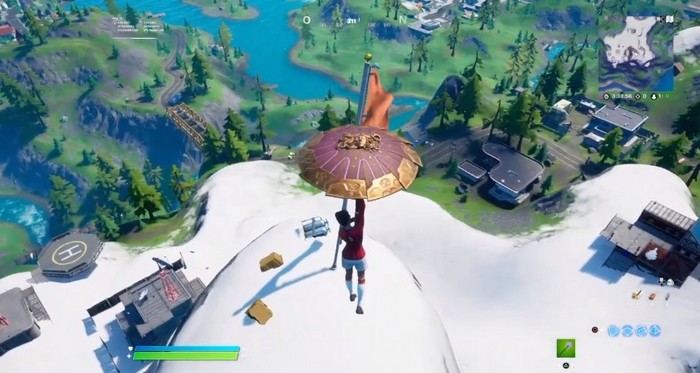 Emplacement du Mont Kay dans Fortnite