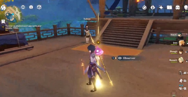 Trouvez un emplacement approprié pour installer l'étal