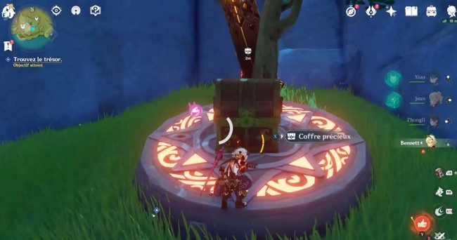 Trésor 2 au nord du port de Liyue