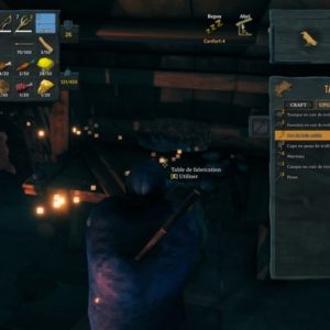 Valheim recettes de fabrication d'armes et d'armures