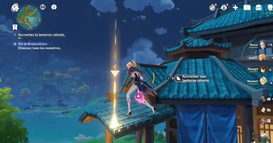accrochez la lanterne céleste