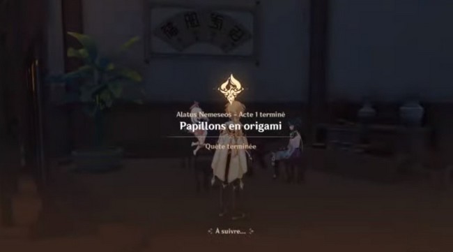 alatus Nemeseos- Papillons en origami - genshin impact