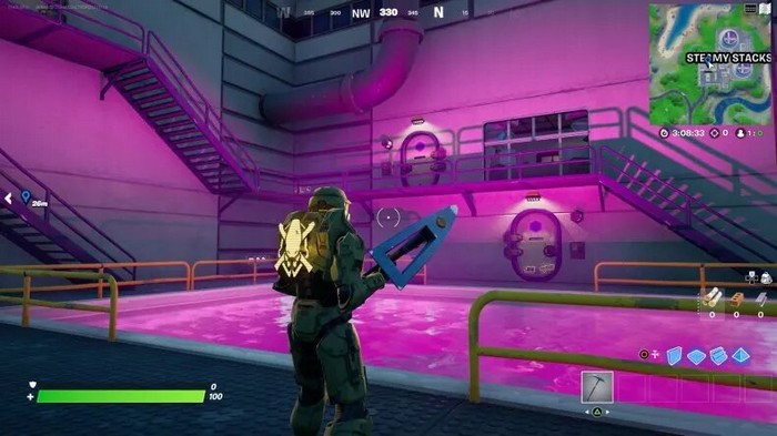 bassin violet de Steamy Stacks