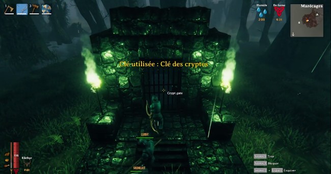clé des cryptes