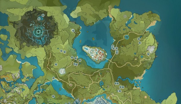 Emplacement des herbes à lampe