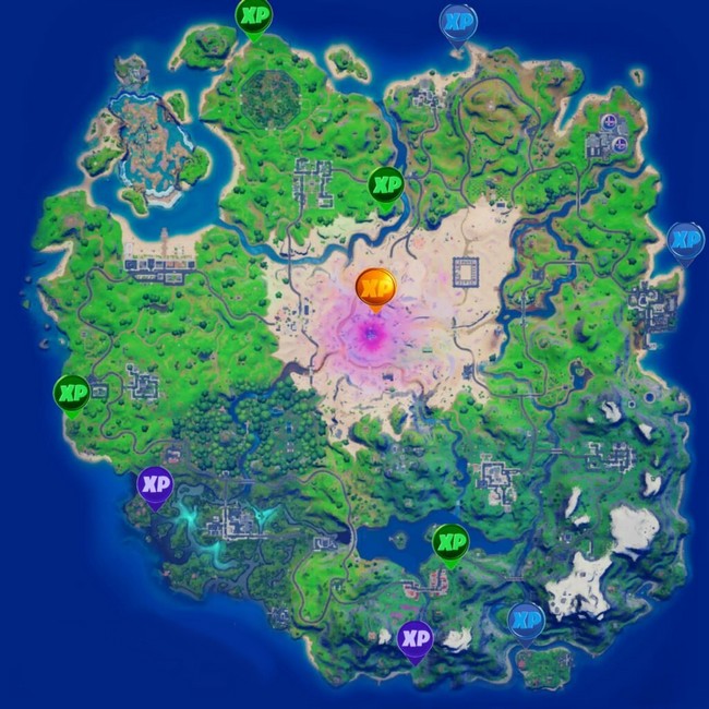 emplacements des pièces d'XP dans Fortnite en semaine 12