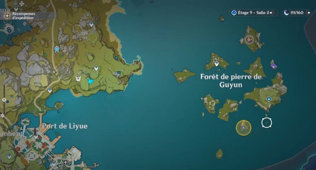 petite île à l’est de Liyue