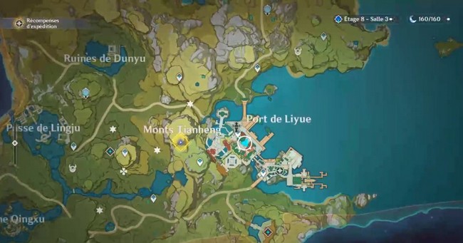 récupérer les lanternes célestes emplacement 1