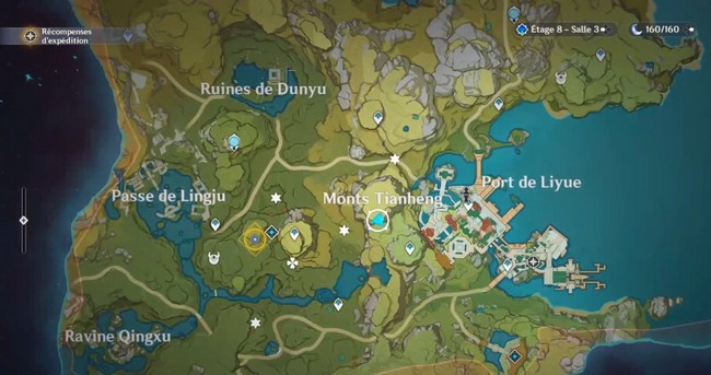 récupérer les lanternes célestes emplacement 2