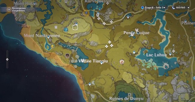 récupérer les lanternes célestes emplacement 3