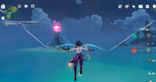 tresor du etite île à l’est de Liyue