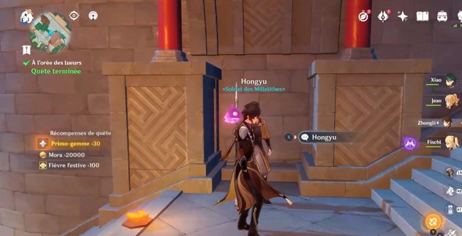 À l'orée des lueurs-quête terminée