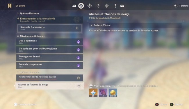 Alizées et flocons de neige