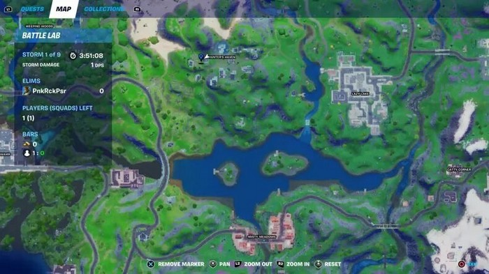 Emplacement du PNJ Lexa dans Fortnite saison 5