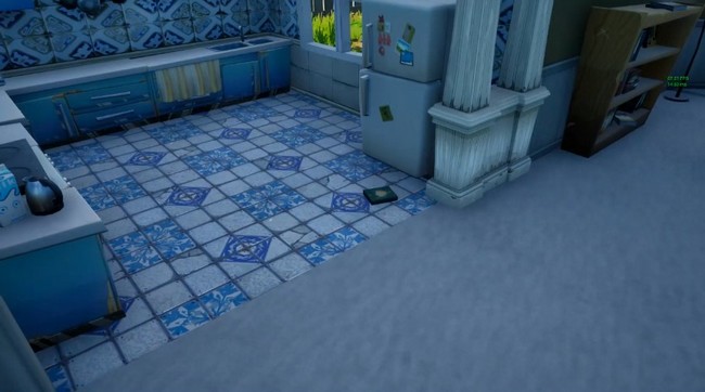 Emplacement du livre de recettes Fortnite de Pleasant Park