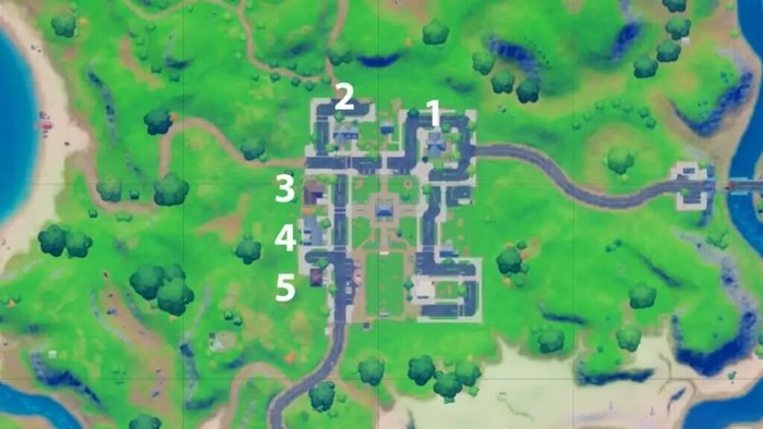 Emplacements des livres de recettes de Pleasant Park