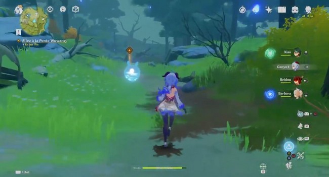 Dirigez-vous vers la Pente Wuwang pour une cinématique.