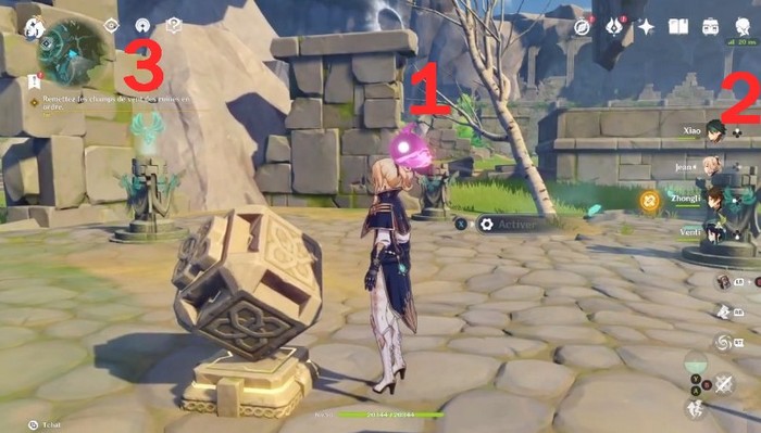 Remettez les champs de Vent des ruines en ordre