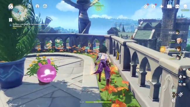 Rendez-vous dans la rue commerçante de Mondstadt