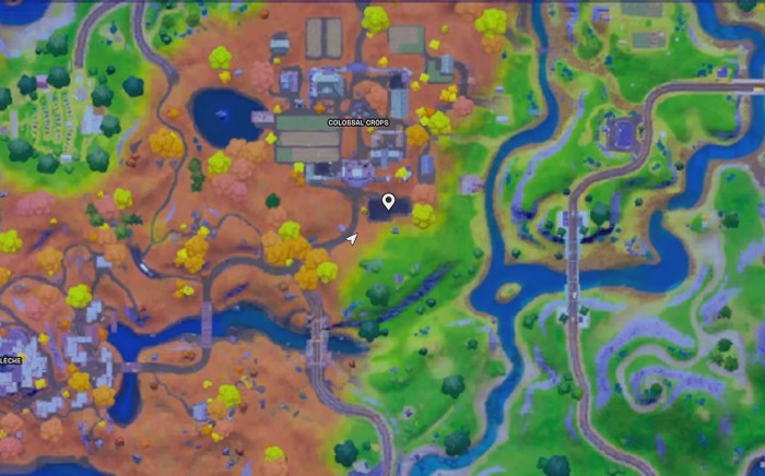 Emplacements des sangliers au sud de Colossal Crops fortnite