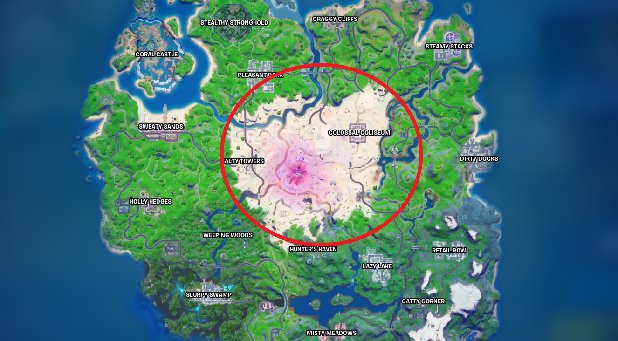 parcourir une distance sous le sable dans Fortnite