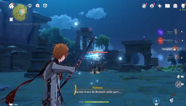 Éliminez le gardien des ruines