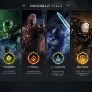 OUTRIDERS les CLASSES