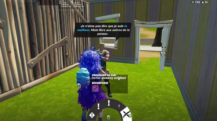 Battre Jonesy originel en duel dans fortnite