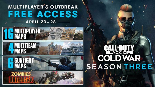 Cold War Accès gratuit, comment télécharger et jouer gratuitement à Call of Duty