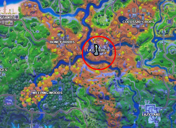 Emplacement de la relique de Raz dans Fortnite
